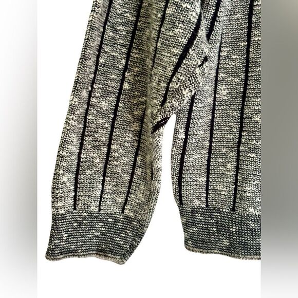 Lucia Vintage Wool-Blend Sweater, Black & White, Medium - Picture 3 of 6